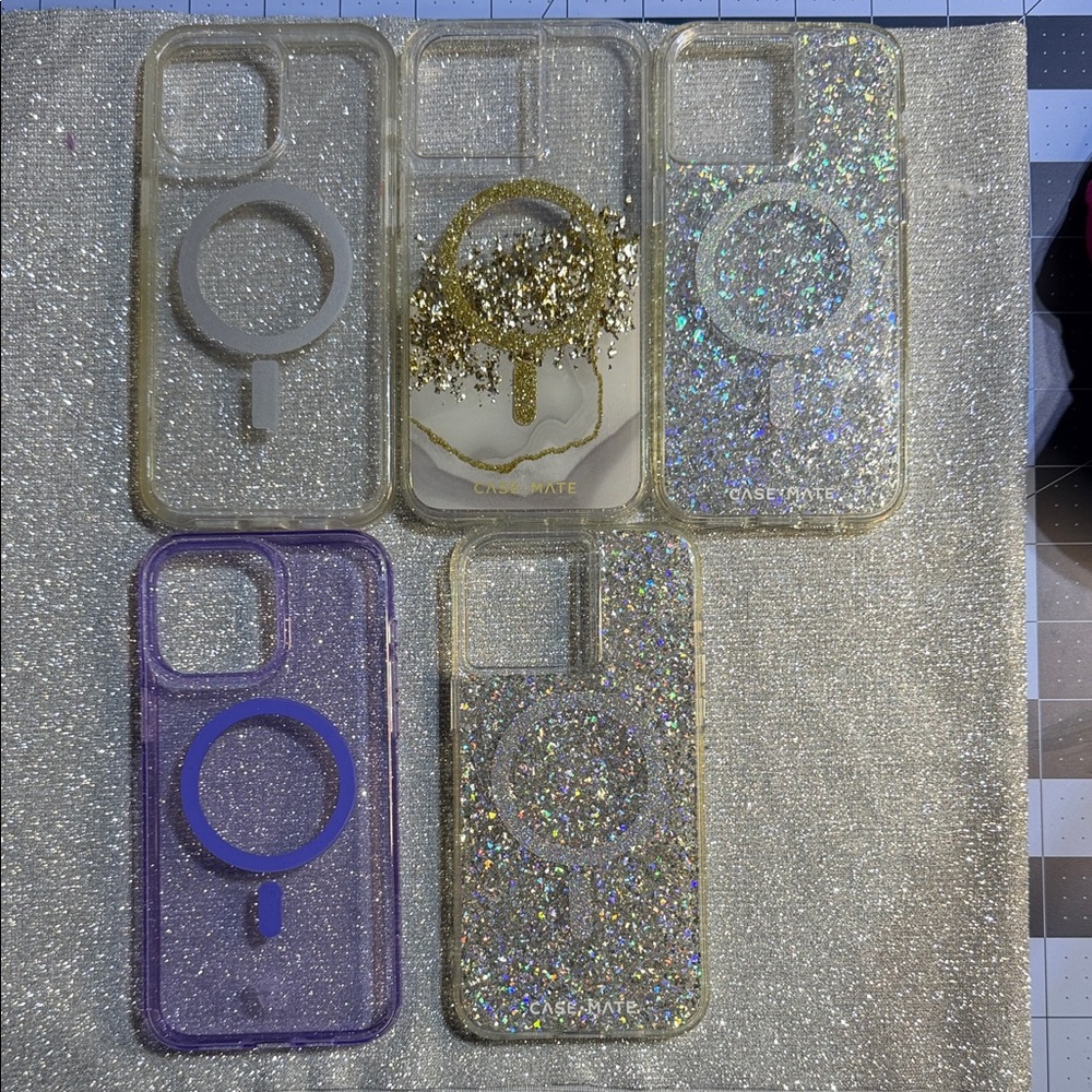 Case-Mate Otterbox, Velvet Cavier Lot of 5 IPhone 15 ProMax